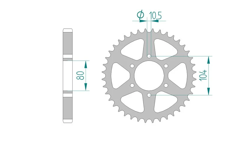 Couronne AFAM 16601 - 38 dents