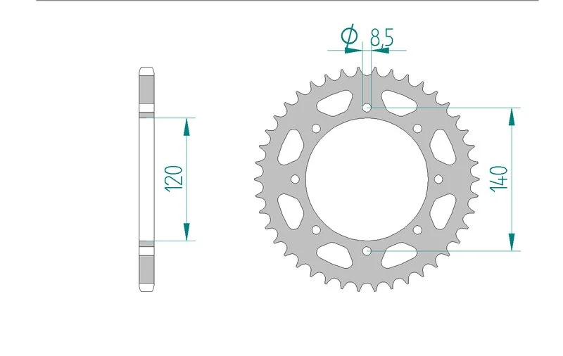 Couronne AFAM 16600 - 42 dents