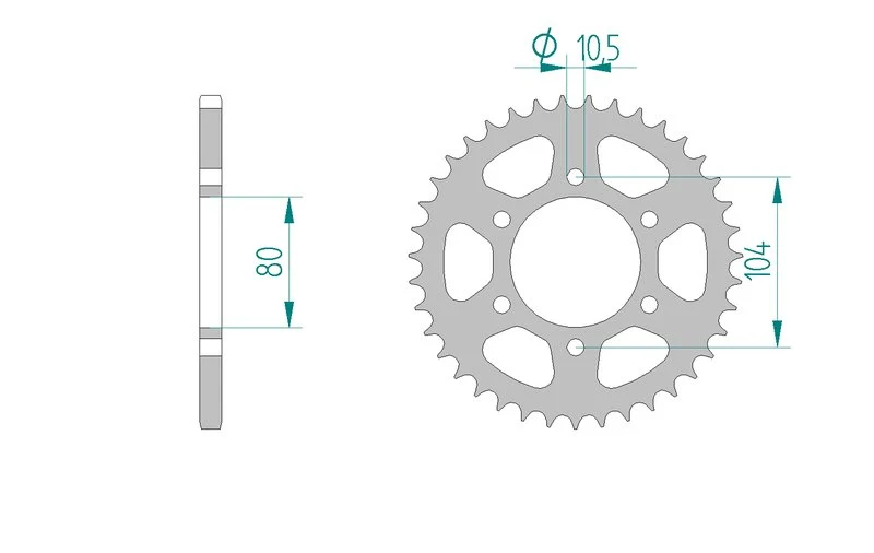 Couronne AFAM 16606A - 43 dents