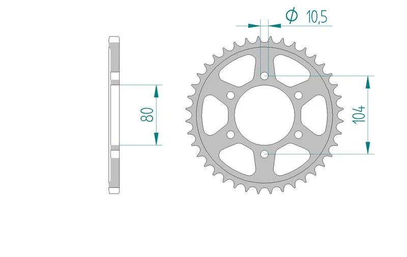 Couronne AFAM 16504 - 40 dents
