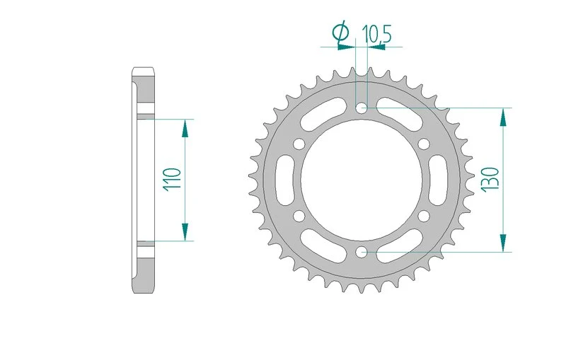 Couronne AFAM 16502 - 39 dents