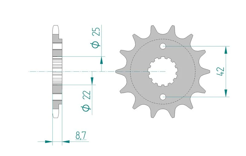 Pignon AFAM 24501A - 17 dents