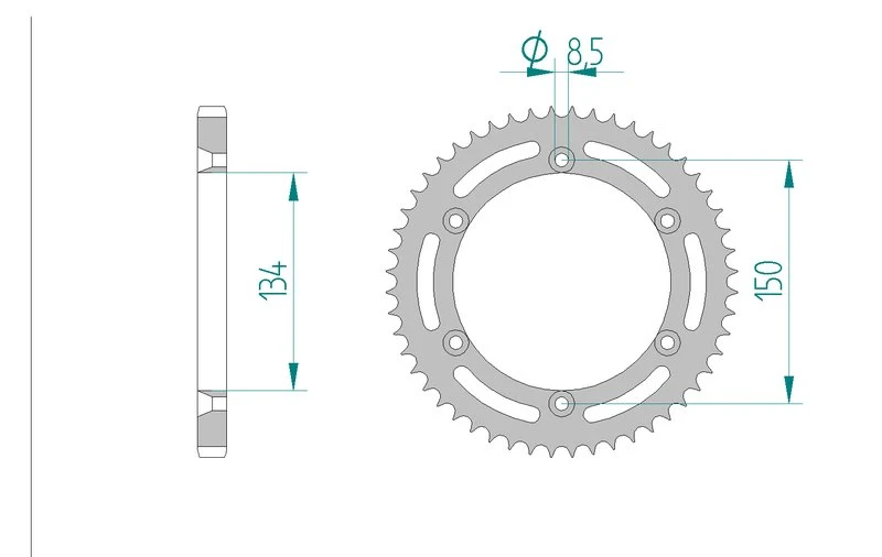 Couronne AFAM 16207A - 52 dents