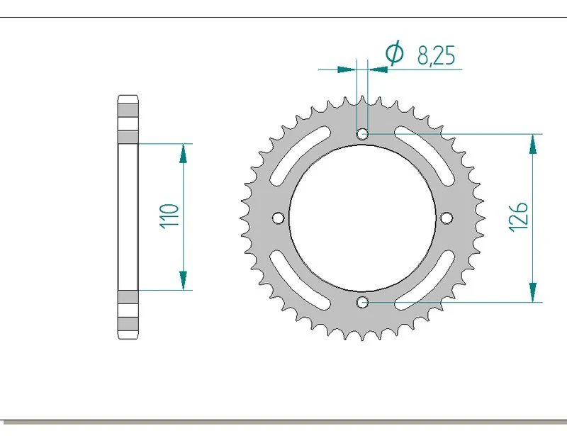 Couronne AFAM 16209 - 47 dents