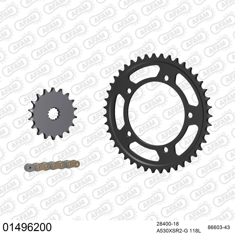 Pignon AFAM 28400 - 18 dents