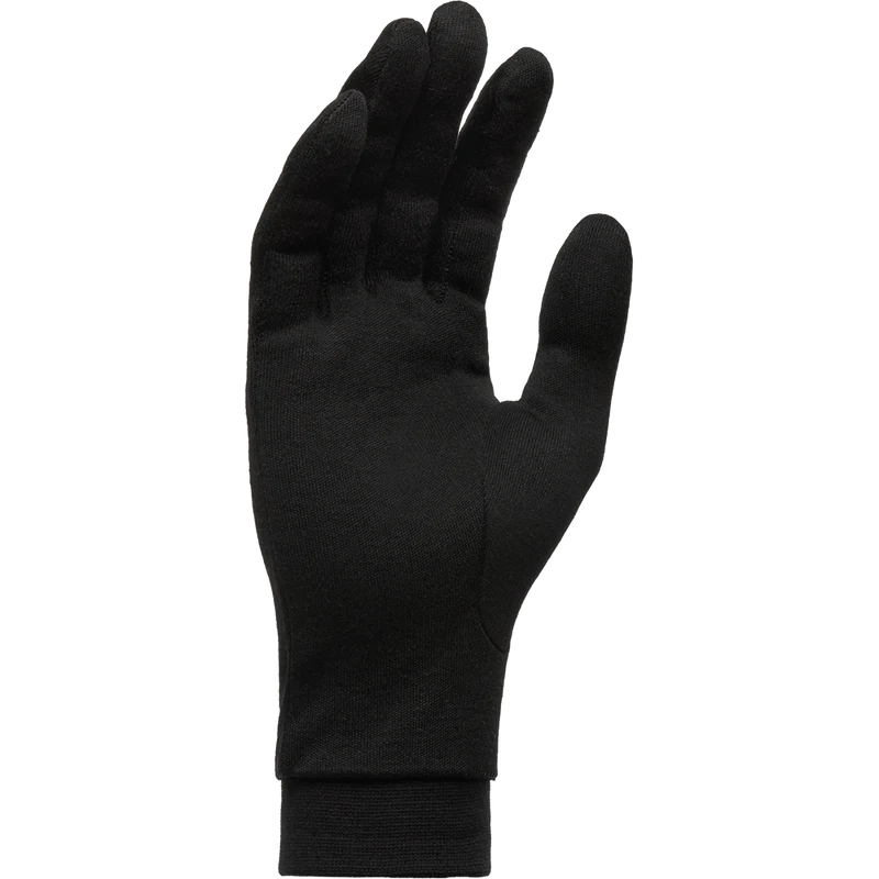 SILK GLOVES M BLACK