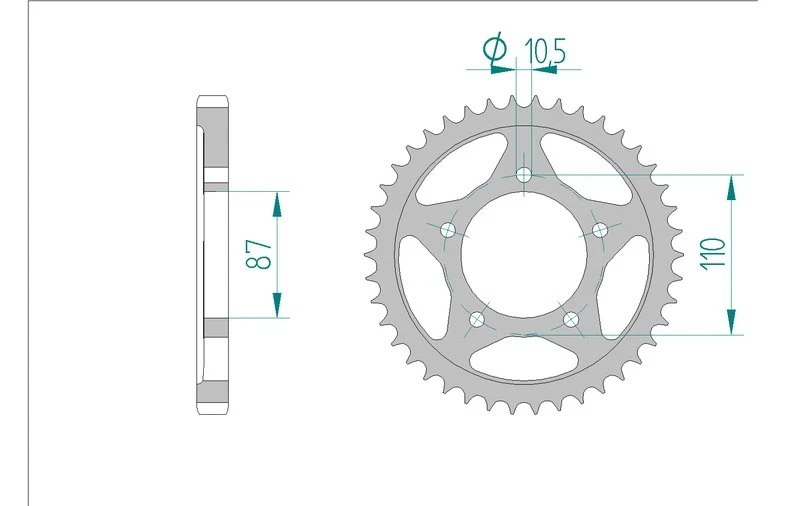 Couronne AFAM 14601A - 45 dents