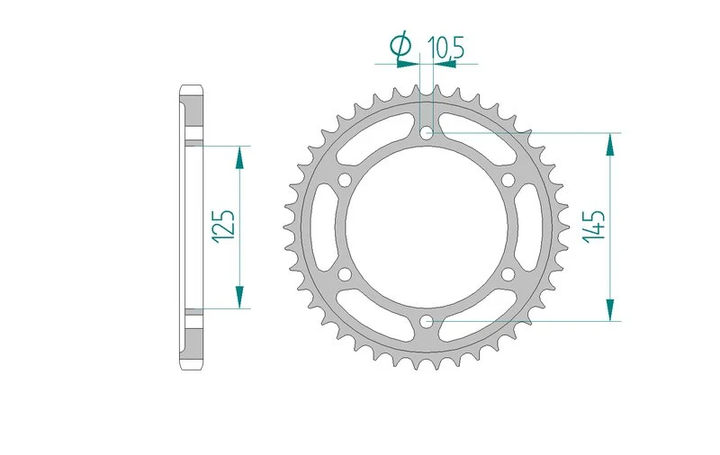 Couronne AFAM 12603 - 44 dents