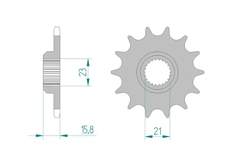 Pignon AFAM 21504A - 15 dents