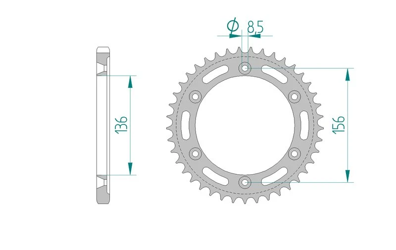 Couronne AFAM 14506A - 43 dents