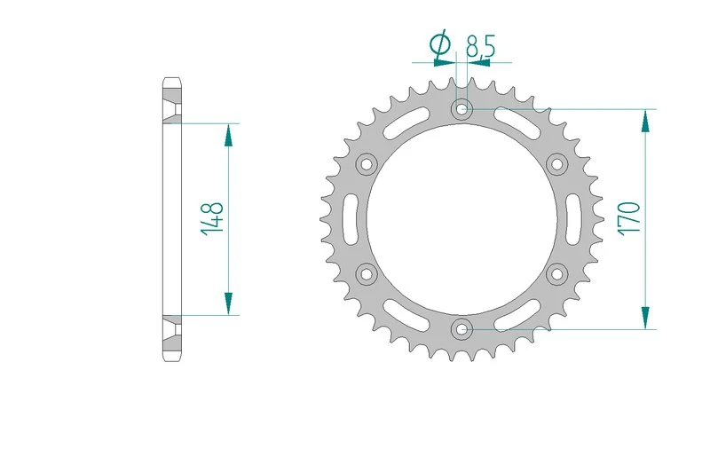 Couronne AFAM 14501A - 42 dents