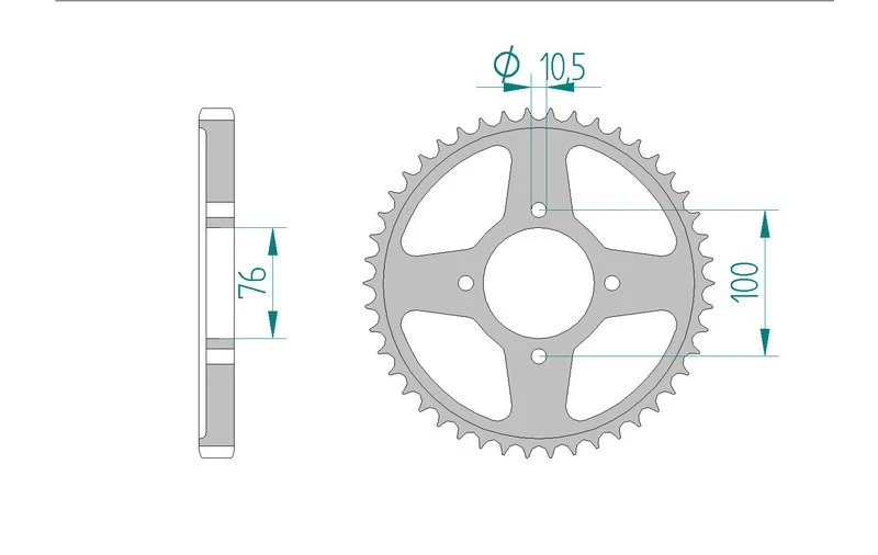 Couronne AFAM 14500 - 46 dents