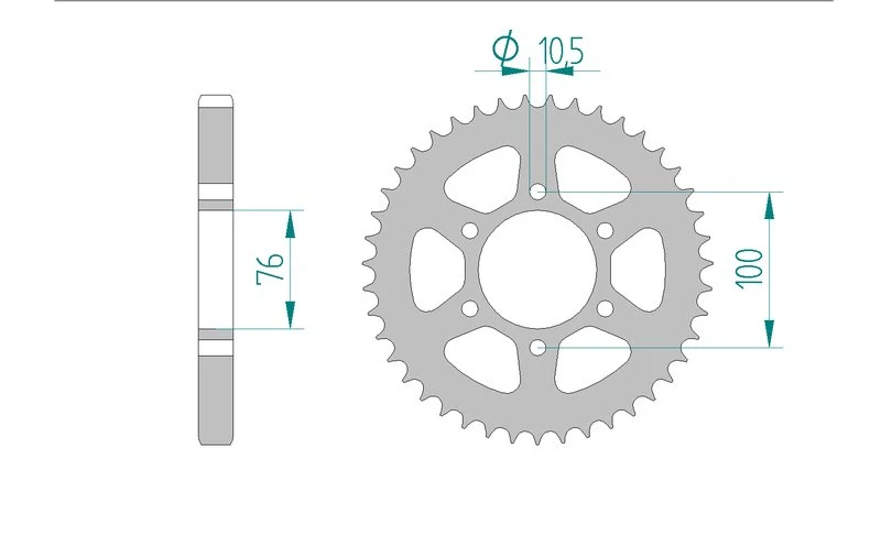 Couronne AFAM 14503 - 50 dents