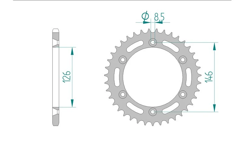 Couronne AFAM 14203 - 43 dents