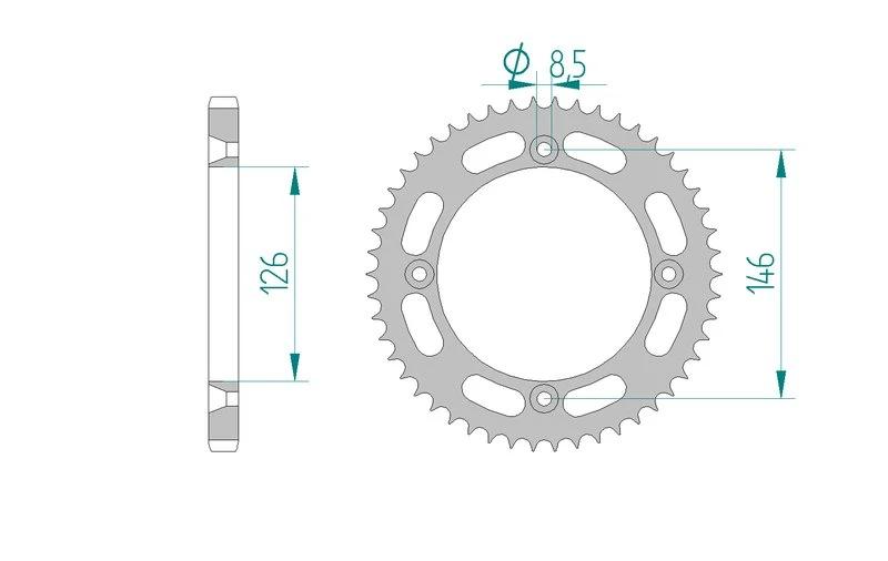 Couronne AFAM 14202 - 50 dents