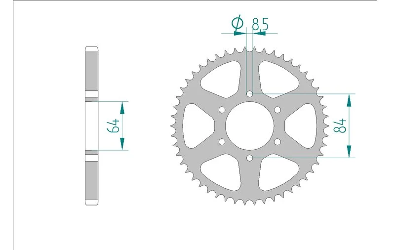Couronne AFAM 14200 - 44 dents