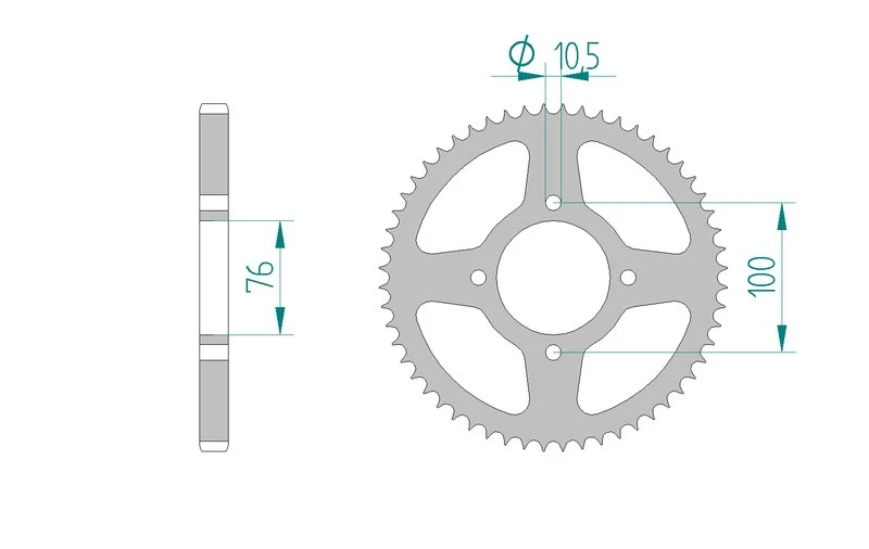Couronne AFAM 14214A - 56 dents