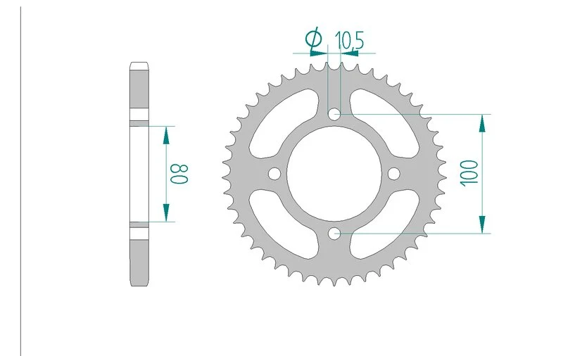 Couronne AFAM 14213A - 45 dents