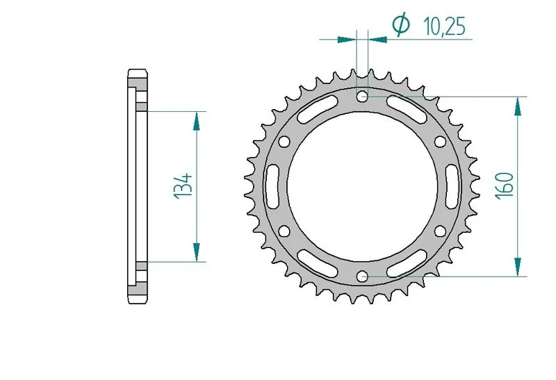 Couronne AFAM 10617A - 45 dents