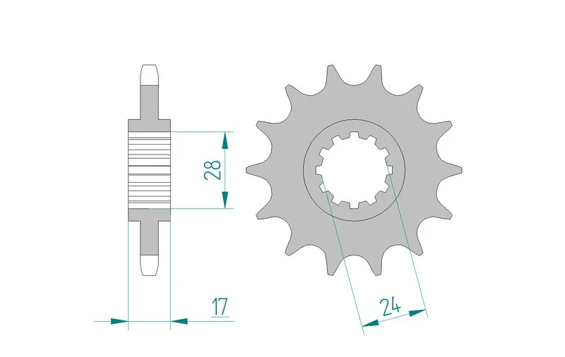 Pignon AFAM 20515A - 15 dents