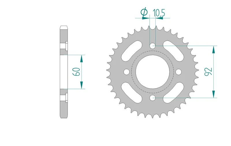 Couronne AFAM 12201 - 39 dents