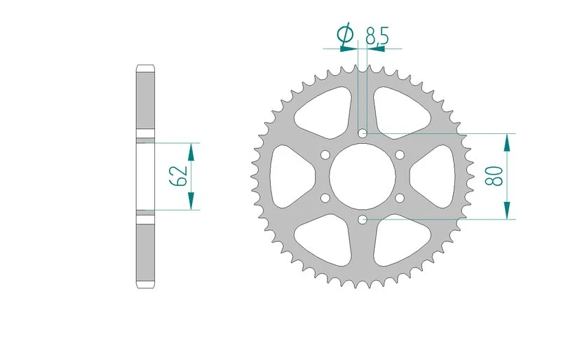 Couronne AFAM 12208A - 50 dents