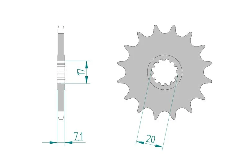 Pignon AFAM 94119A - 11 dents