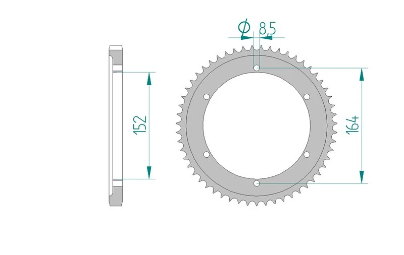 Couronne AFAM 12512 - 55 dents