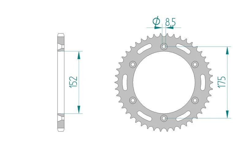 Couronne AFAM 12508 - 50 dents