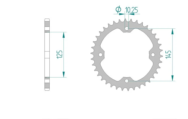 Couronne AFAM 12407A - 38 dents