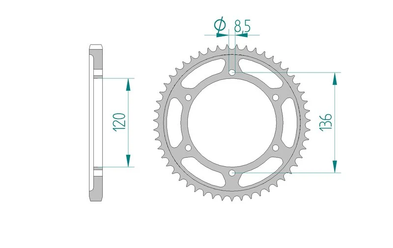 Couronne AFAM 12313A - 57 dents