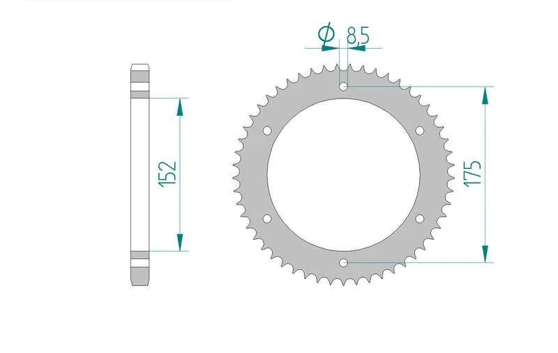 Couronne AFAM 12207A - 57 dents