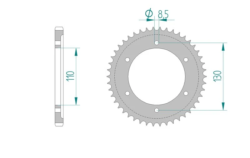 Couronne AFAM 12216 - 46 dents