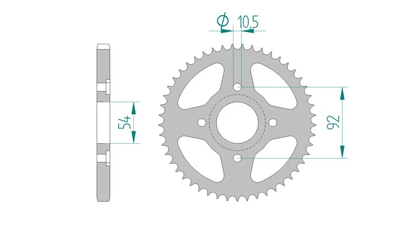 Couronne AFAM 12202 - 45 dents