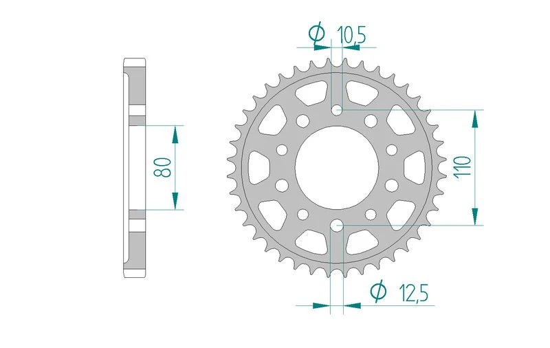Couronne AFAM 10405 - 43 dents