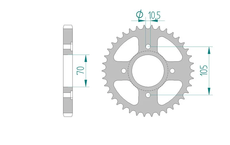 Couronne AFAM 10401 - 38 dents