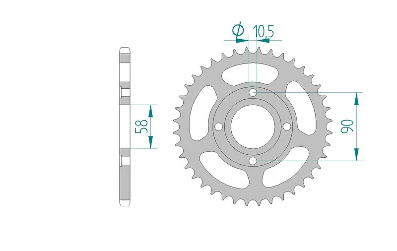 Couronne AFAM 10214 - 40 dents