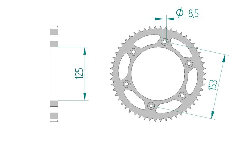 Couronne AFAM 10228A - 54 dents