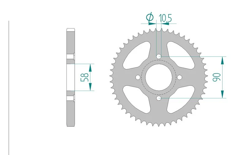 Couronne AFAM 10223 - 51 dents