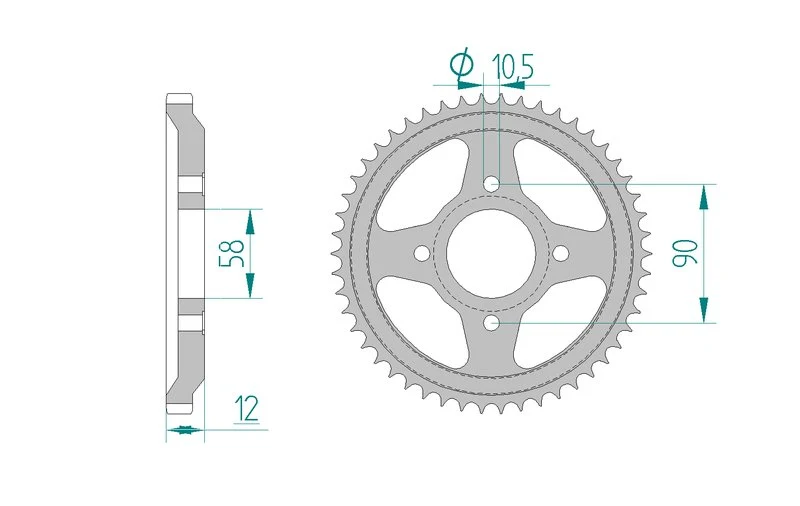 Couronne AFAM 10216A - 50 dents