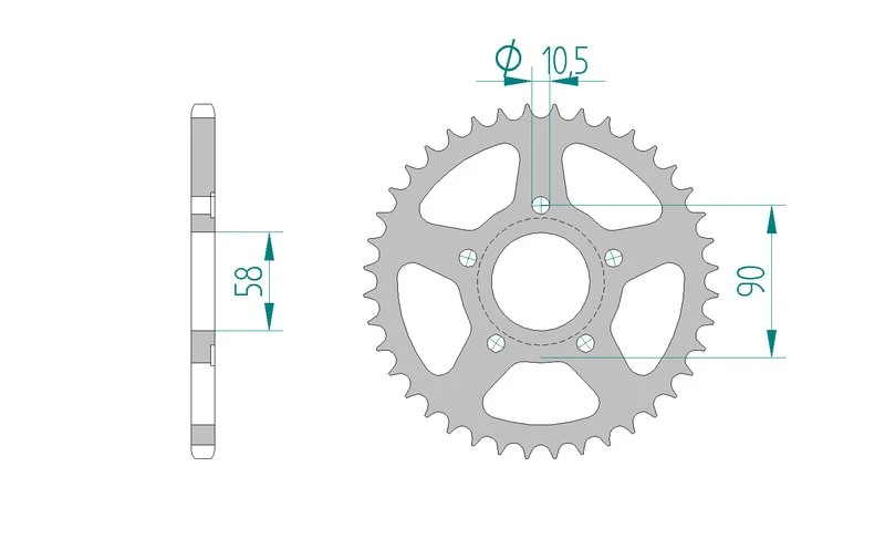 Couronne AFAM 10215 - 38 dents