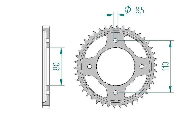 Couronne AFAM 10235 - 42 dents