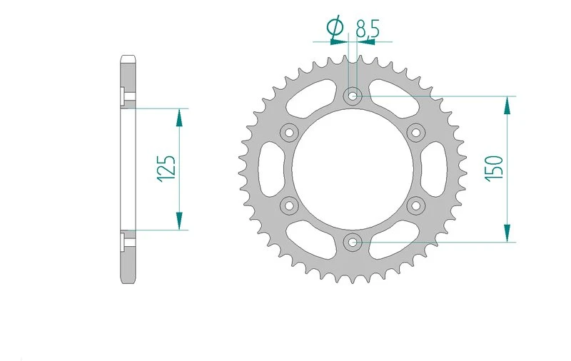 Couronne AFAM 10320 - 45 dents