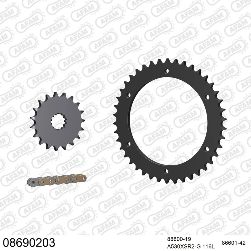 Kit chaîne AFAM Triumph Sprint GT 1050