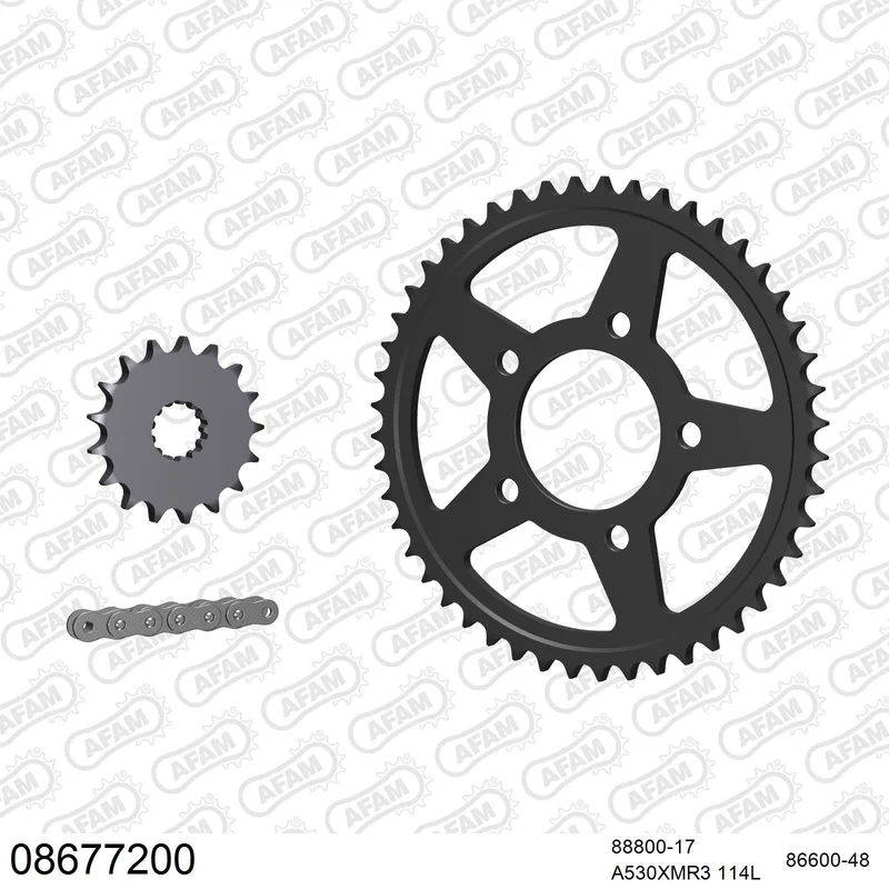 Kit chaîne AFAM Triumph Trident / Daytona 750