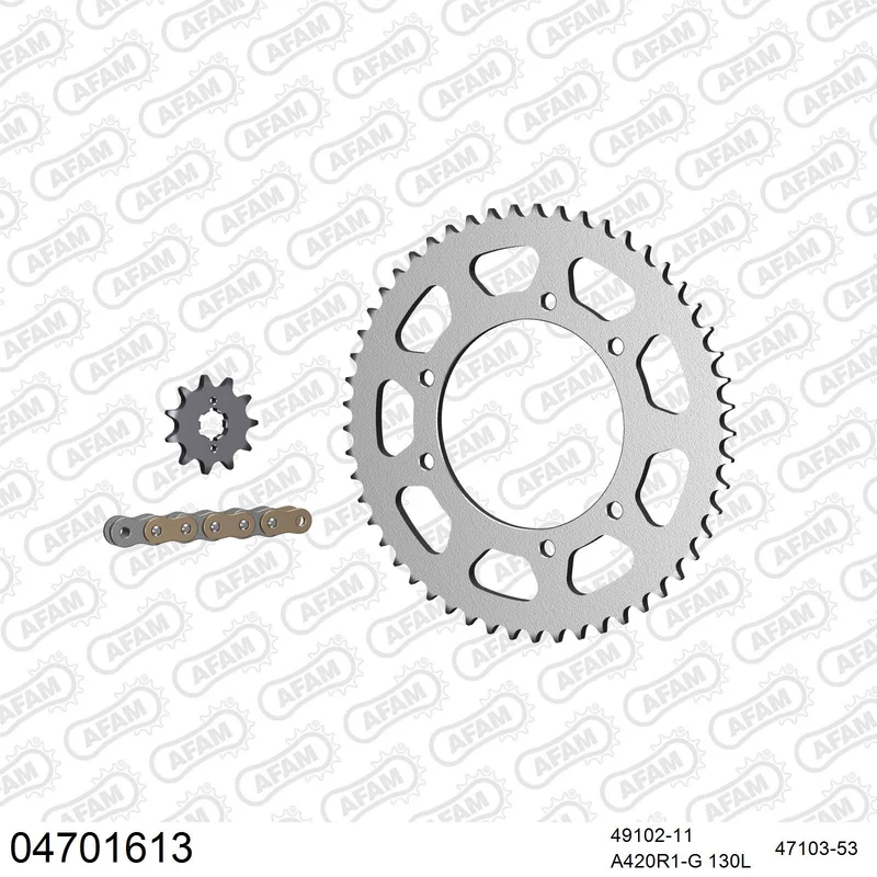 Kit chaîne AFAM Derbi DRD X-Treme 50
