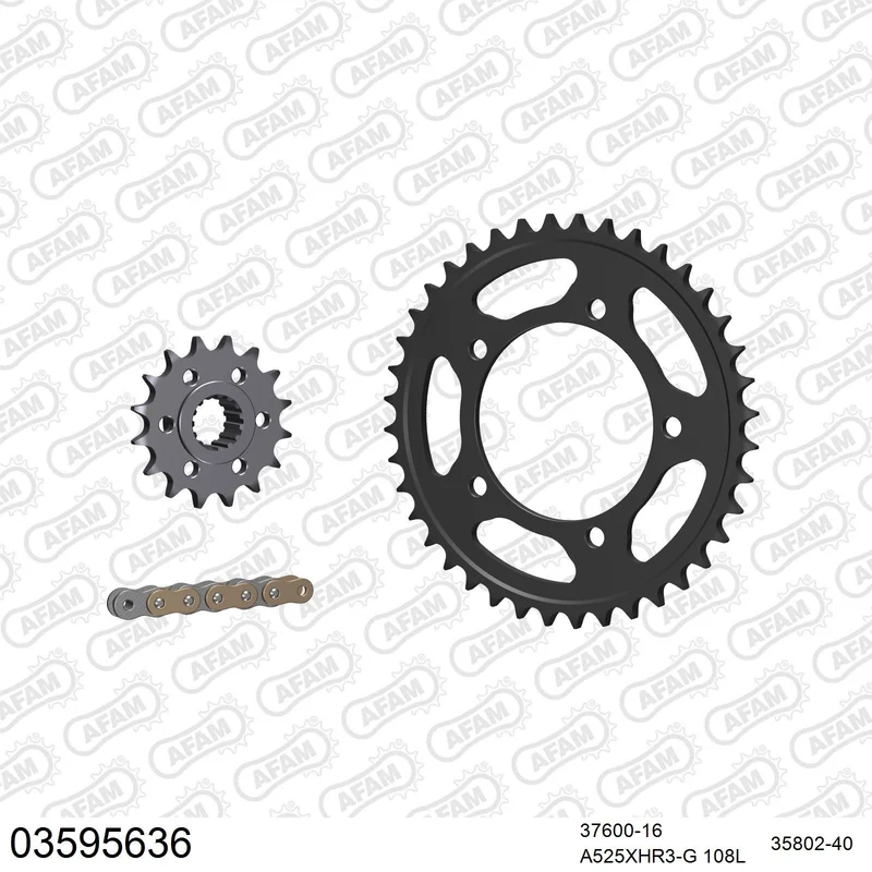 Kit chaîne AFAM Aprilia Dorsoduro 1200