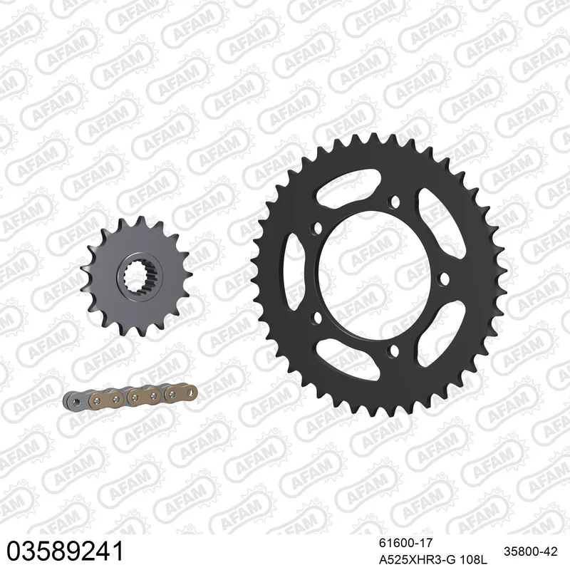 Kit chaîne AFAM Aprilia RSV 1000