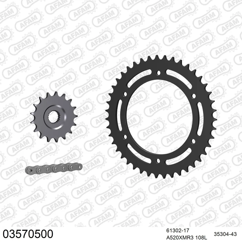 Kit chaîne AFAM Aprilia Tuareg / Pegaso 600