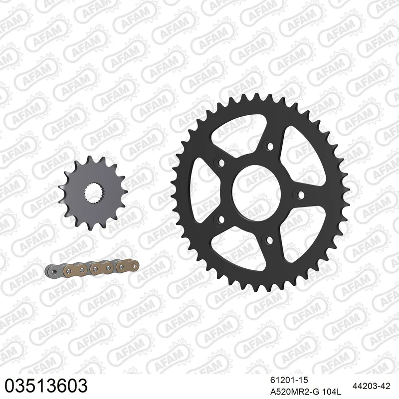 Kit chaîne AFAM Aprilia Pegaso 125